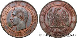 Dix centimes Napoléon III, tête nue 1853 Bordeaux F.133/7 MS62