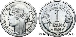 Essai-piéfort de 1 franc Morlon, légère 1946  GEM.101 EP MS63