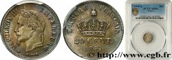20 centimes Napoléon III, tête laurée, petit module 1864 Paris F.149/1
