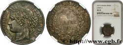 1 franc Cérès, IIIe République, grand A 1871 Paris F.216/1