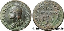 Cinq centimes Dupré, grand module 1797 Orléans/Limoges F.115/30