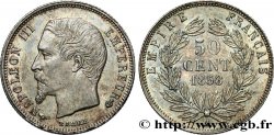 50 centimes Napoléon III, tête nue 1858 Paris F.187/9 SUP62