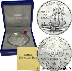 Belle Épreuve 15 euro / 100 francs - Tour de Belém (Lisbonne, Portugal) 1997 Paris F5.2024 1 FDC