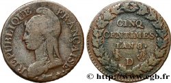 Cinq centimes Dupré, grand module 1800 Lyon F.115/125