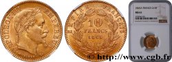 10 francs or Napoléon III, tête laurée 1865 Paris F.507A/9