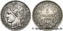 5 francs Cérès, IIe République 1849 Paris F.327/1