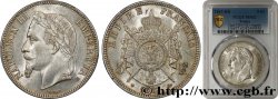 5 francs Napoléon III, tête laurée 1867 Strasbourg F.331/11