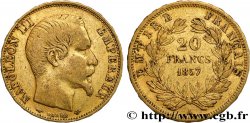 20 francs or Napoléon III, tête nue 1857 Paris F.531/12