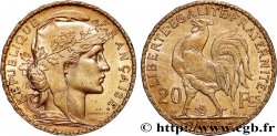 20 francs or Coq, Dieu protège la France 1905 Paris F.534/10