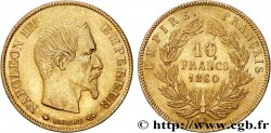 10 francs or Napoléon III, tête nue 1860 Strasbourg F.506/11