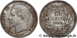 50 centimes Napoléon III, tête nue 1859 Paris F.187/10