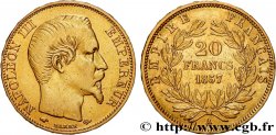 20 francs or Napoléon III, tête nue 1857 Paris F.531/12