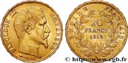 20 francs or Napoléon III, tête nue 1859 Paris F.531/15