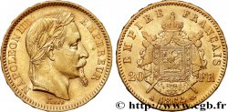 20 francs or Napoléon III, tête laurée 1864 Paris F.532/8