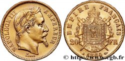 20 francs or Napoléon III, tête laurée 1864 Paris F.532/8