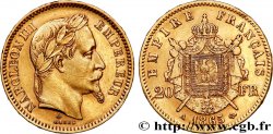 20 francs or Napoléon III, tête laurée 1865 Paris F.532/11