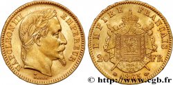 20 francs or Napoléon III, tête laurée 1865 Strasbourg F.532/12