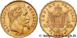 20 francs or Napoléon III, tête laurée 1868 Paris F.532/18