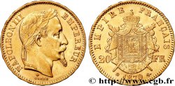 20 francs or Napoléon III, tête laurée 1870 Strasbourg F.532/24