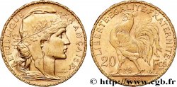 20 francs or Coq, Dieu protège la France 1899 Paris F.534/2