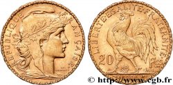 20 francs or Coq, Dieu protège la France 1904 Paris F.534/9