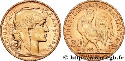 20 francs or Coq, Dieu protège la France 1905 Paris F.534/10