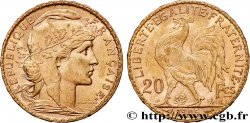 20 francs or Coq, Dieu protège la France 1905 Paris F.534/10