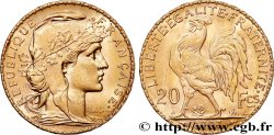 20 francs or Coq, Liberté Égalité Fraternité 1907 Paris F.535/1