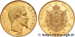 50 francs or Napoléon III, tête nue 1855 Paris F.547/1