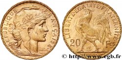 20 francs or Coq, Dieu protège la France 1905 Paris F.534/10