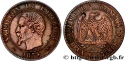 Deux centimes Napoléon III, tête nue, petit D et grand lion 1854 Lyon F.107/14