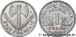 1 franc Francisque, lourde 1943 Paris F.222/4