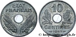 10 centimes État français, petit module 1943 F.142/2