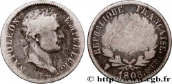1 franc Napoléon Ier tête laurée, République française 1808 Strasbourg F.204/4