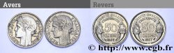 Lot de deux pièces de 50 centimes Morlon, légère 1947 F.194/10