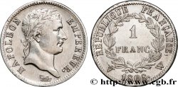 1 franc Napoléon Ier tête laurée, République française 1808 Lille F.204/15