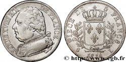 5 francs Louis XVIII, buste habillé 1814 Bayonne F.308/8