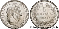 5 francs Ier type Domard, tranche en relief 1831 Paris F.320/1