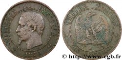 Dix centimes Napoléon III, tête nue 1855 Lille F.133/32