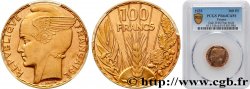 100 francs or, Bazor, Flan Bruni 1935 Paris F.554/7 SPL64 PCGS