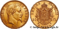 50 francs or Napoléon III, tête laurée 1868 Paris F.548/10