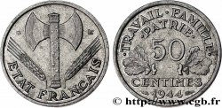 50 centimes Francisque, légère 1944 Beaumont-Le-Roger F.196/5