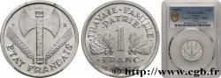 1 franc Francisque, légère, petit c 1944 Castelsarrasin F.223/8 SUP61 PCGS