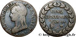 Cinq centimes Dupré, grand module 1801 Genève F.115/110