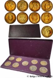 Coffret des neuf 10 francs du concours de 1929, cupro-aluminium 1929 Paris GEM.170 3 MS