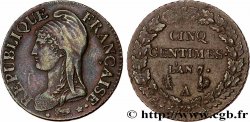Cinq centimes Dupré, grand module 1799 Paris F.115/51 TTB+