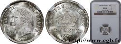 20 centimes Napoléon III, tête laurée, grand module 1867 Strasbourg F.150/2