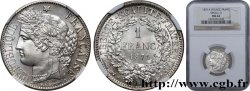 1 franc Cérès, Troisième République, petit A 1871 Paris F.216/2