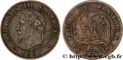 Un centime Napoléon III, tête laurée 1861 Paris F.103/1