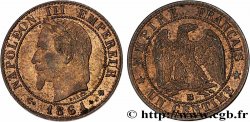 Un centime Napoléon III, tête laurée 1861 Strasbourg F.103/2
